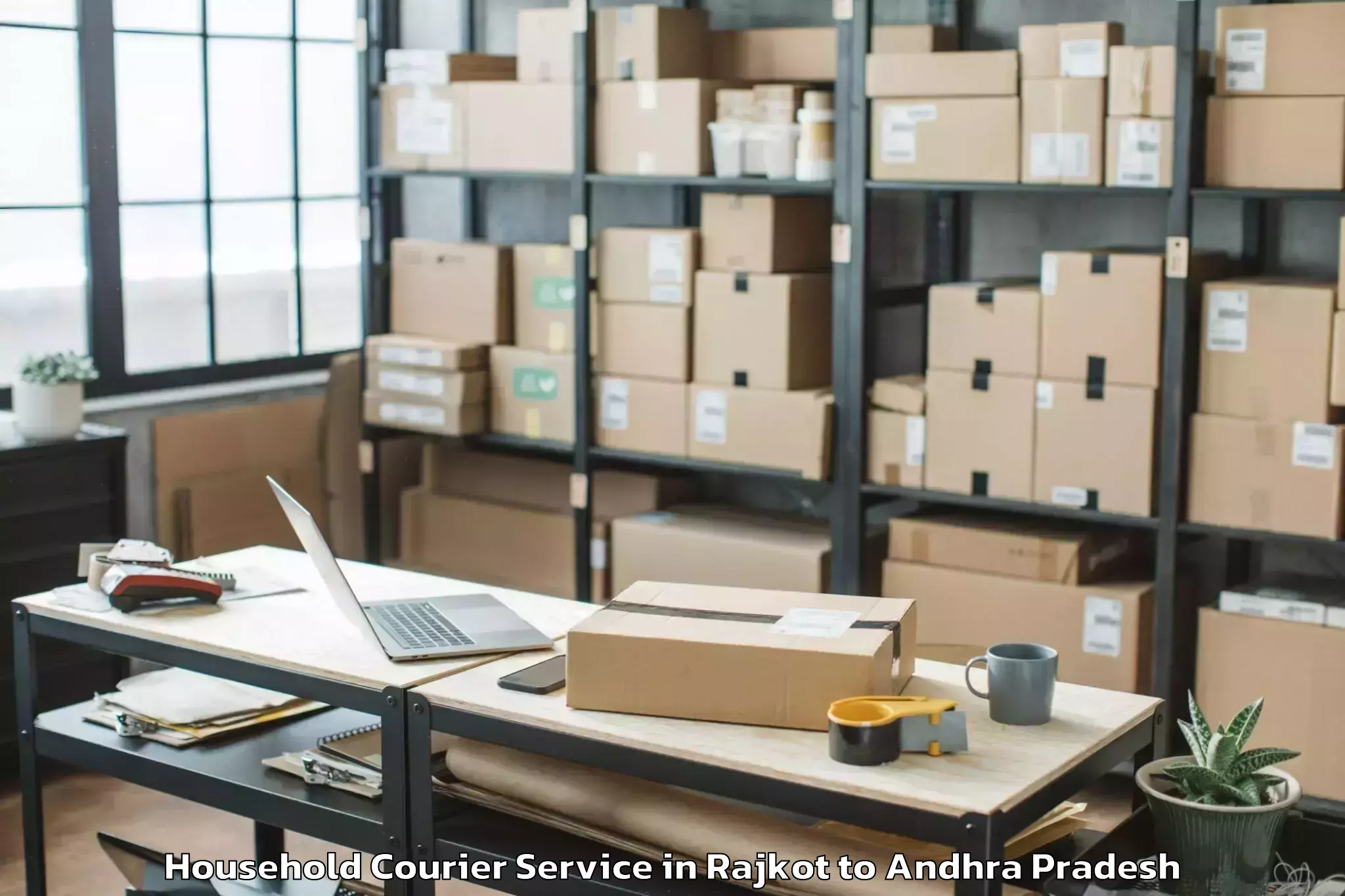 Reliable Rajkot to Chandralapadu Household Courier